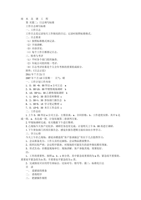 标准的日记格式图片