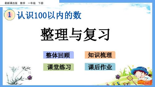 最新课改版一年级数学下册《1.10 认识100以内的数整理与复习》精品PPT优质课件