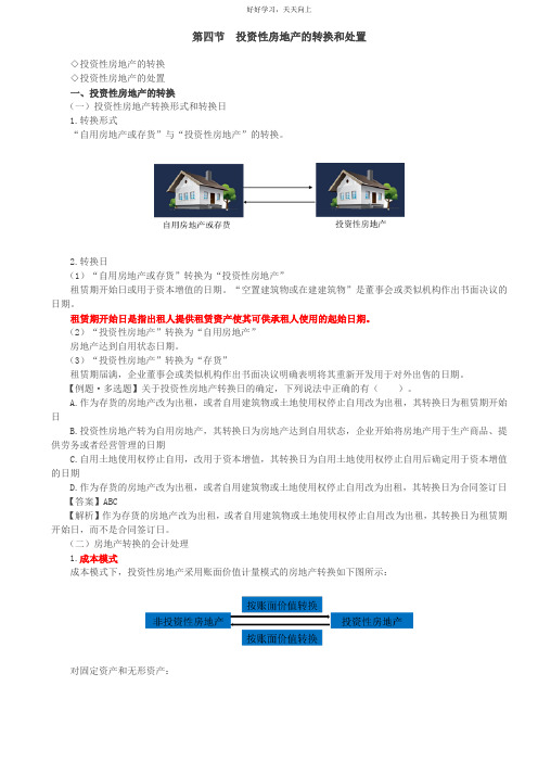 第18讲_投资性房地产的转换和处置