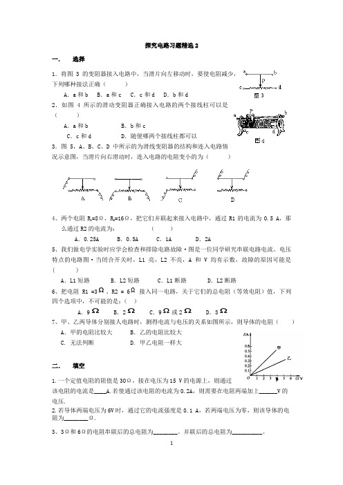 探究电路精选2
