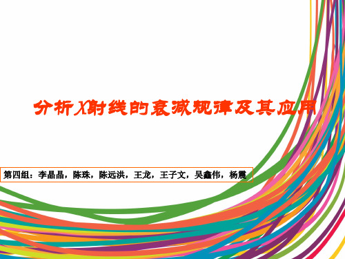 分析射线的衰减规律及其应用