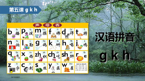 一年级语文上册 汉语拼音 5 g k h课件 小学一年级上册语文课件