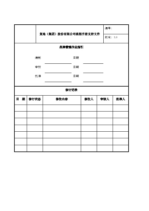 FTY-ZY品牌管理作业指引