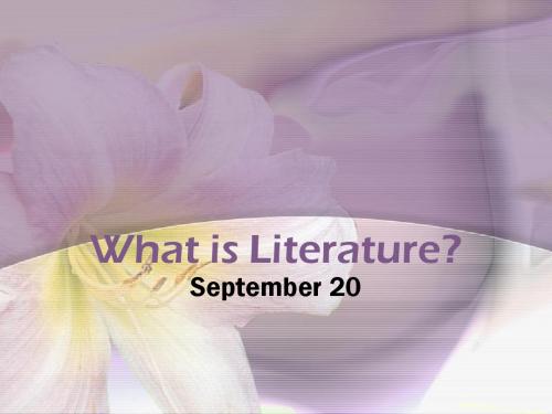 what is literature