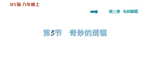 3.5 奇妙的透镜—2020秋 沪粤版八年级物理上册习题课件(共32张PPT)