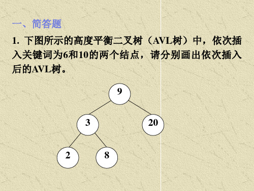 计算机数据结构复习题2