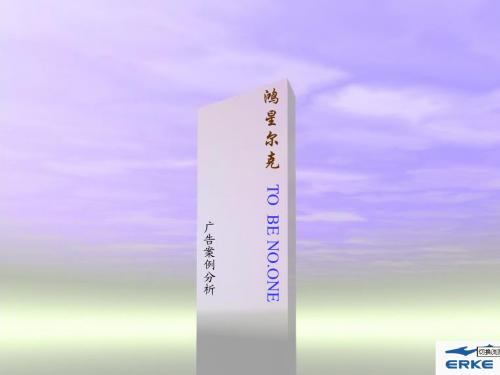 广告案例分析 鸿星尔克