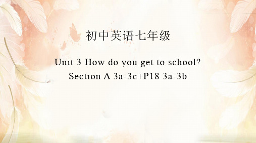 Unit3SectionA3a-3c+P183a-3b-山东省济南市人教新目标七年级英语下册课件(共14张PPT)