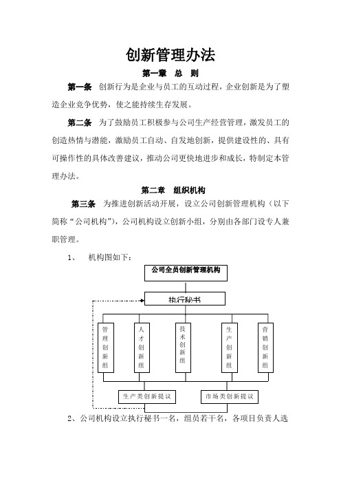 创新管理办法