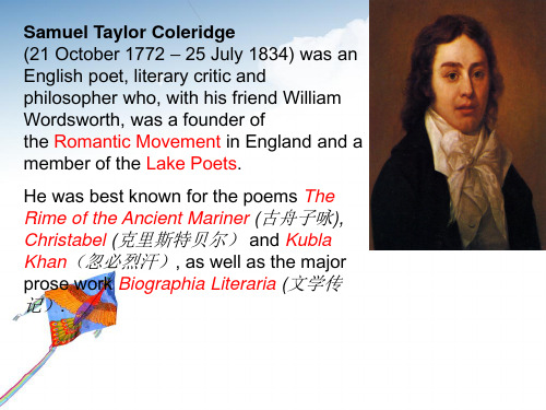 Samuel Taylor Coleridge共24页文档