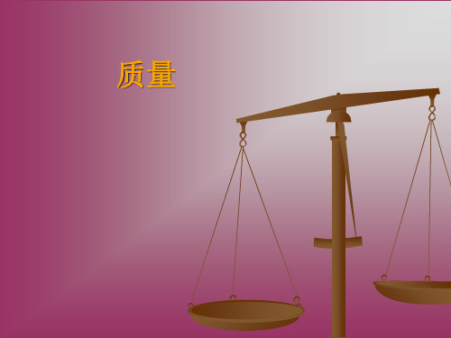 沪科版八年级全册 物理 课件 5.1质量 (共13张PPT)