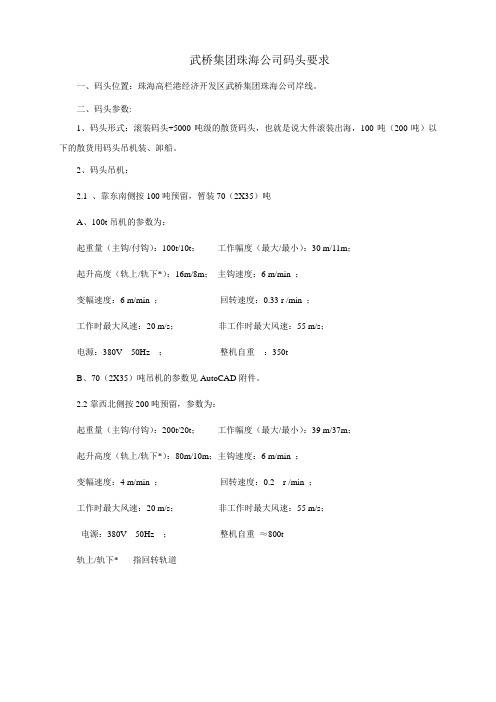 码头参数-设计事业部