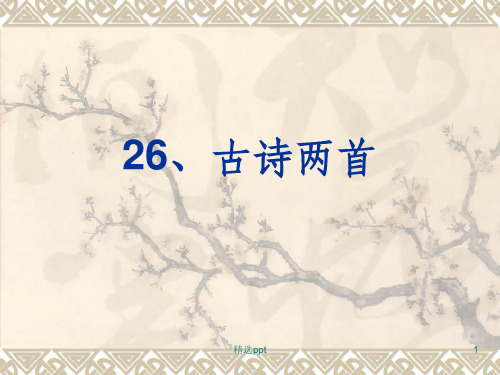 二年级课文《梅花》