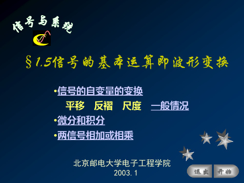 §1.5 信号的基本运算即波形变换