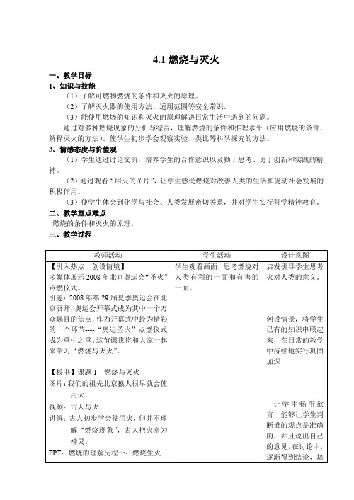 沪教版九年级上册初中化学《4.燃料及其燃烧 4.1燃烧与灭火 燃烧的条件》_7