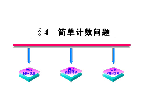高中数学(北师大)选修2-3课件：第1章 简单计数问题 参考课件