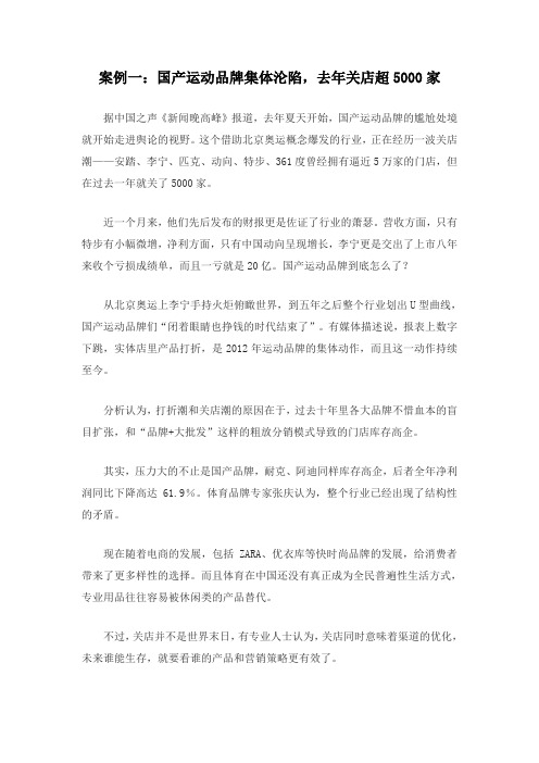 2013年企业营销案例