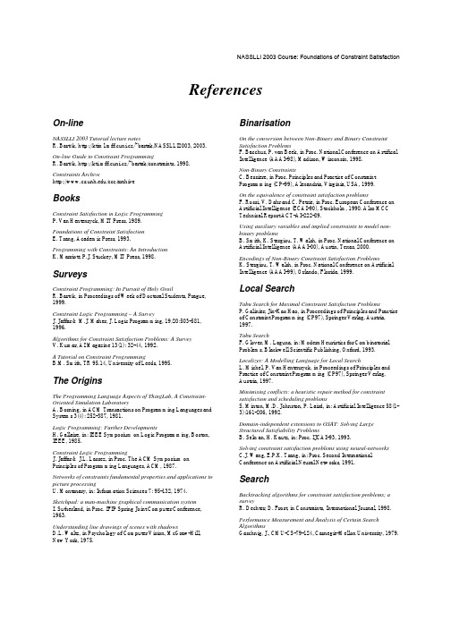 Books Constraint Satisfaction in Logic Programming