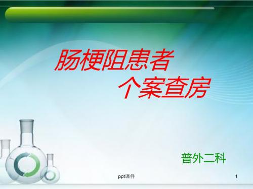 肠梗阻患者个案查房  ppt课件