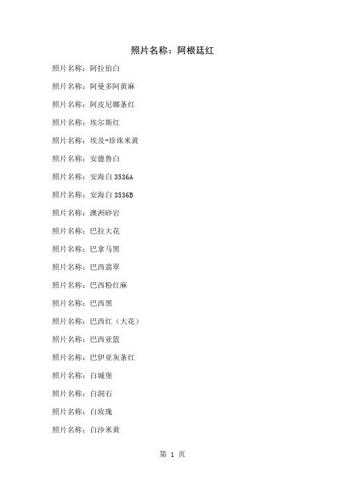 118种国内外石材超级大全-11页文档资料