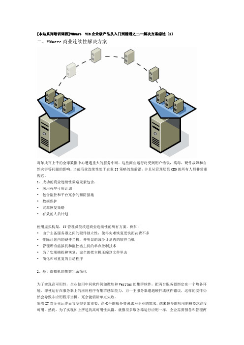 VMware VI3企业级产品从入门到精通之二—解决方案综述(2)