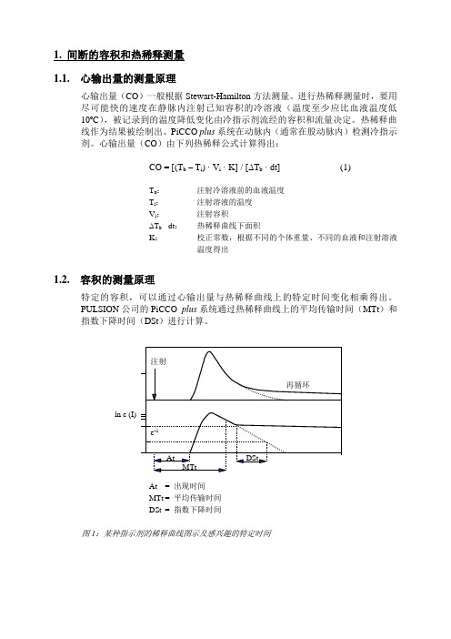 PiCCO Plus原理