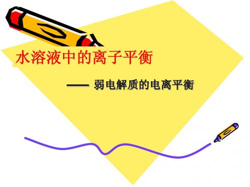 【化学】高考一轮复习：《弱电解质的电离平衡》(课件)