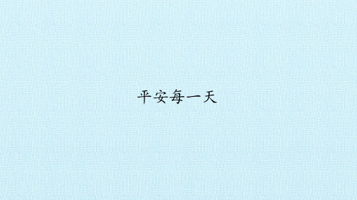 平安每一天-PPT课件