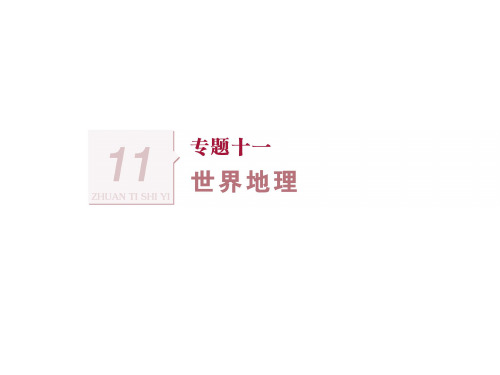 最新人教版高中地理 专题十一第1讲 世界地理概述与政治经济格局 课件(共29张PPT)
