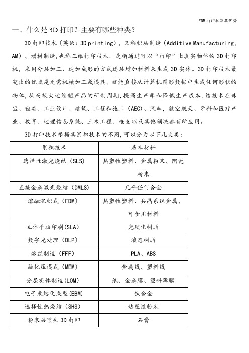 FDM打印机及其优势