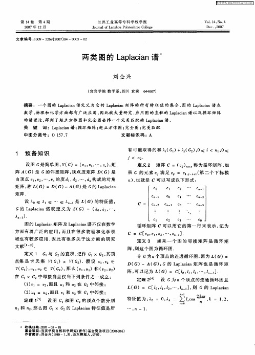 两类图的Laplacian谱
