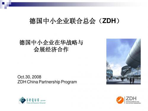 德国中小企业在华战略与会展经济合作2008