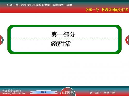 经济生活第三课复习课件  1-1-3