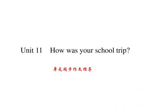 七年级英语下册(浙江专版  人教版)课件 Unit 11 单元同步作文指导