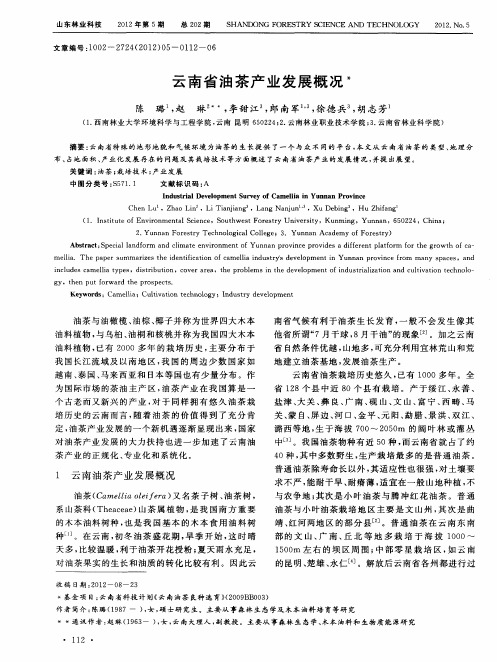 云南省油茶产业发展概况
