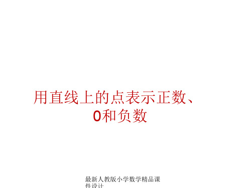 最新人教版小学六年级下册数学精品课件-第一单元  负数-第2课时_ 比较正数和负数的大小