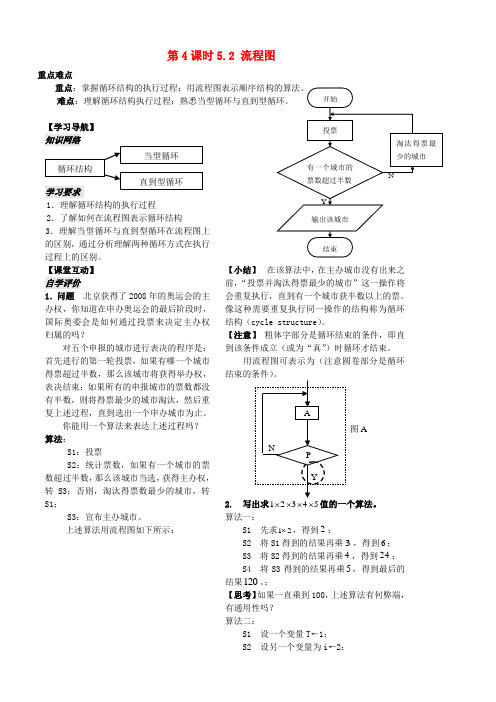 高中数学 1.2.3流程图学案1 苏教版必修3