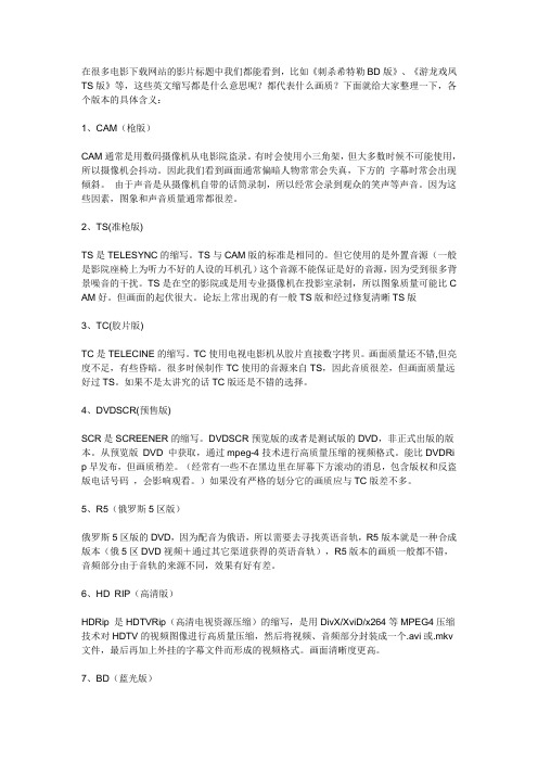 电影后缀区别