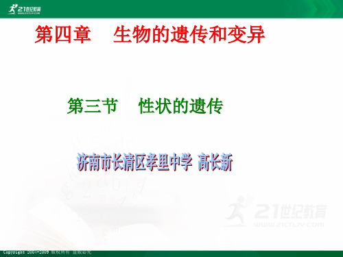 第三节 性状的遗传课件