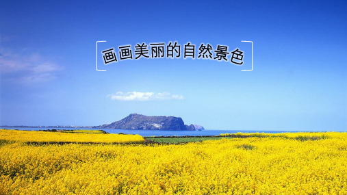 五年级上册美术课件-第12课  画画美丽的自然景色丨赣美版 