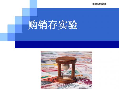 金算盘正阳财务软件实验4 购销存
