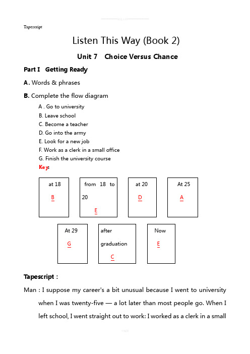 Listen-This-Way-Book-2-Unit-7-文本及答案