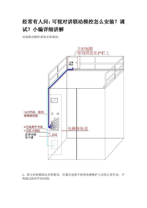经常有人问：可视对讲联动梯控怎么安装？调试？小编详细讲解
