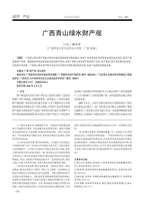 广西青山绿水财产观
