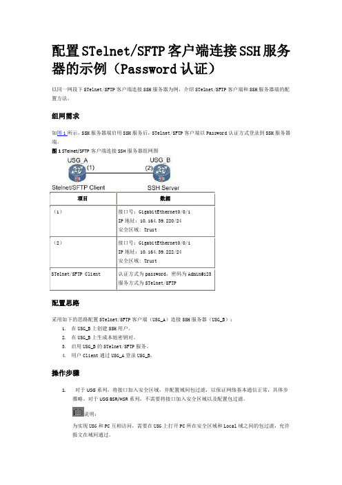 USGEudemon配置SSH
