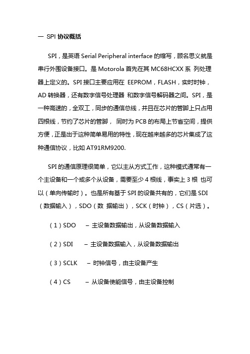 用GPIO模拟SPI协议的实现