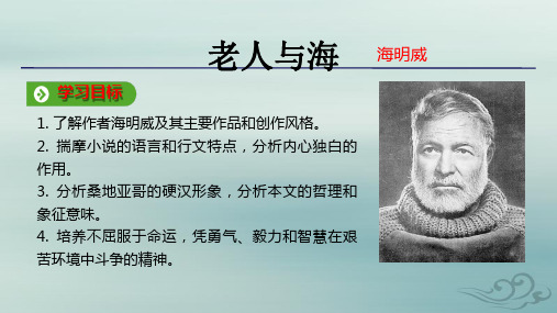 高中语文人教版必修三课件：第一单元3老人与海