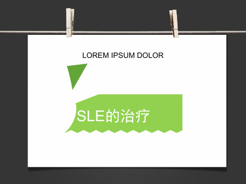 sle的治疗 ppt课件