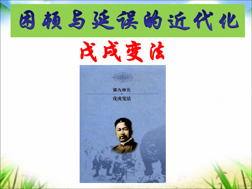 历史选修一戊戌变法