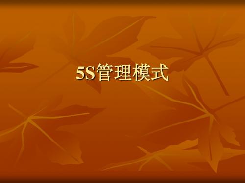企业5S管理